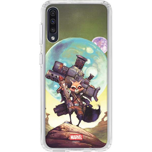 Marvel Rocket Raccoon Armored Arsenal Galaxy A50 Clear Case